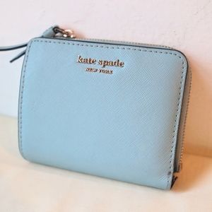 Baby blue Kate Spade zip wallet